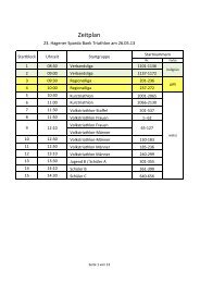 Zeitplan + Starterliste 2013 - Triathlon-Team-Hagen