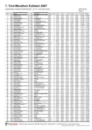 7. Tirol-Marathon Kufstein 2007 - RAIKA Tri Team Telfs