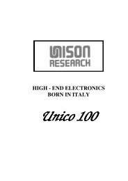 Unico 100 Unico 100 - Unison Research