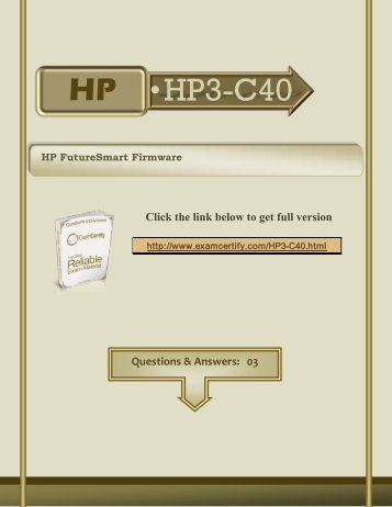 HP3-C40 Certification Test PDF.pdf