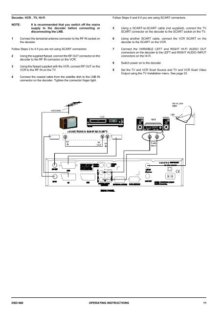 Operators manual for the 660 decoder - UEC Technologies