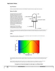 LED Technical Specifications and Application Notes - The Blue Guitar