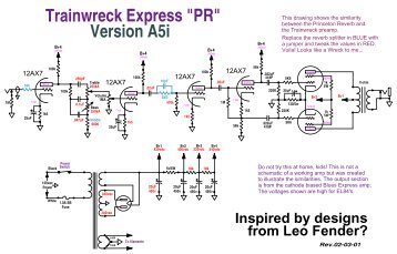 Trainwreck Express "PR" Version A5i - The Blue Guitar