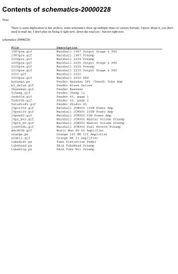 Contents of schematics-20000228 - The Blue Guitar