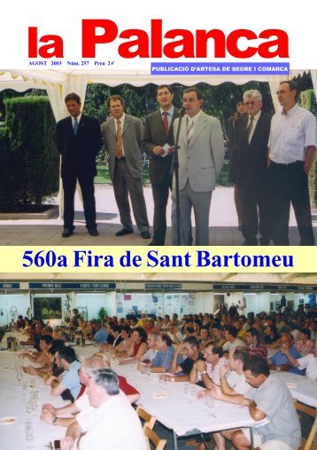 560a Fira de Sant Bartomeu d'Artesa - La Palanca