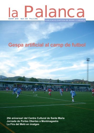 Gespa artificial al camp de futbol - La Palanca