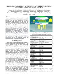 simulation and design of the compact superconducting cyclotron ...