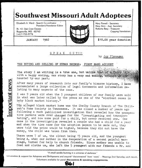 1 !Southwest Missouri Adult Adoptees I - triadoption