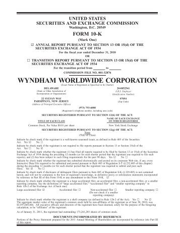 WYNDHAM WORLDWIDE CORPORATION