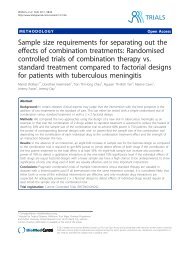 Sample size requirements for separating out the effects of ... - Trials