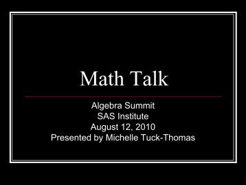 Mathematical Engagement Through 'Math Talk' - Triangle High Five