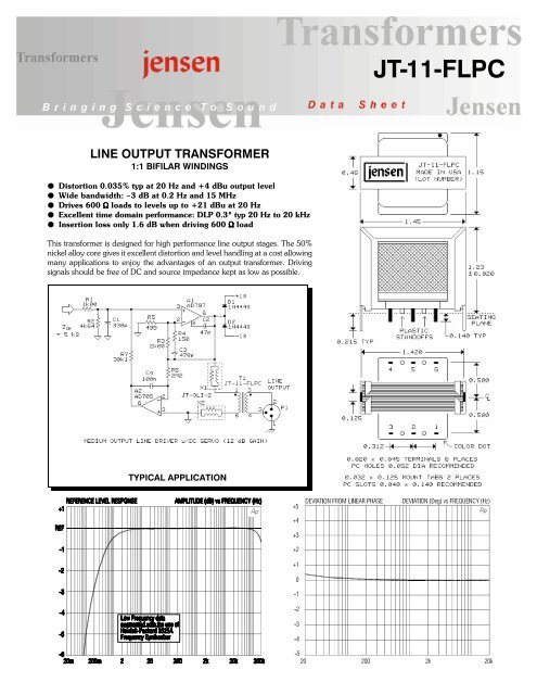 JT-11-FLPC - Jensen Transformers