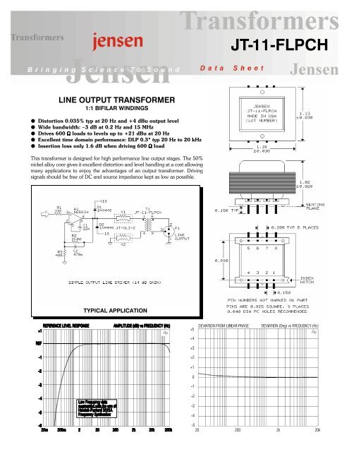 JT-11-FLPCH - Jensen Transformers