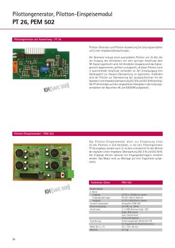 Katalogseite aus dem E01 - ELA-Technik