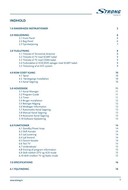 UM 5101 DAN.indd - STRONG Digital TV