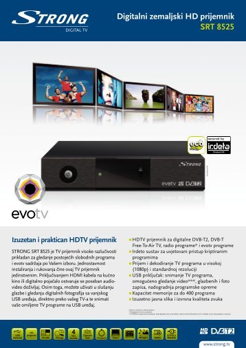 Digitalni zemaljski HD prijemnik SRT 8525 - STRONG Digital TV