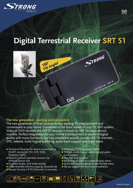 Digital Terrestrial Receiver S RT 51 - STRONG Digital TV