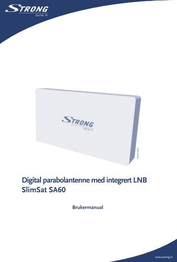Digital parabolantenne med integrert LNB SlimSat SA60 - STRONG ...