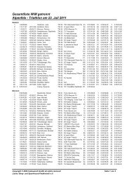 Gesamtliste W/M getrennt - Triathlon BGL