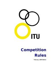 Competition Rules - International Triathlon Union