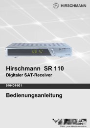 Hirschmann SR 110 Digitaler SAT-Receiver