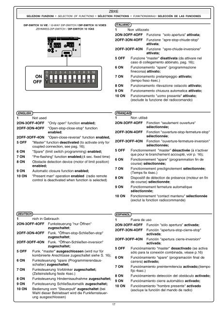 Automazioni per cancelli scorrevoli Automation systems for ... - Tribpt