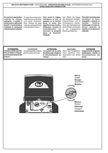 Automazioni per cancelli scorrevoli Automation systems for ... - Tribpt