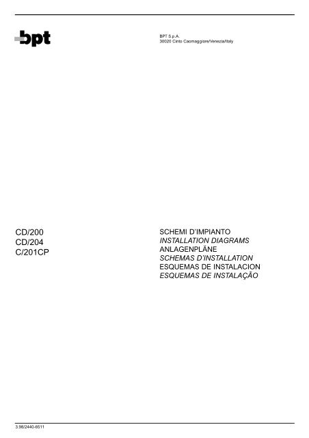 CD/200-CD/204 Schemi - Tribpt