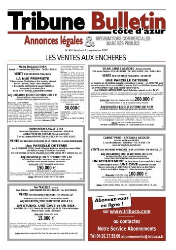 VISITES par la SCP LEFORT ET ASSOCIES - Tribune Bulletin CÃ´te ...