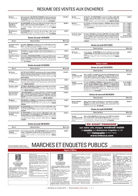 556 textes.indd - Tribune Bulletin CÃ´te d'Azur