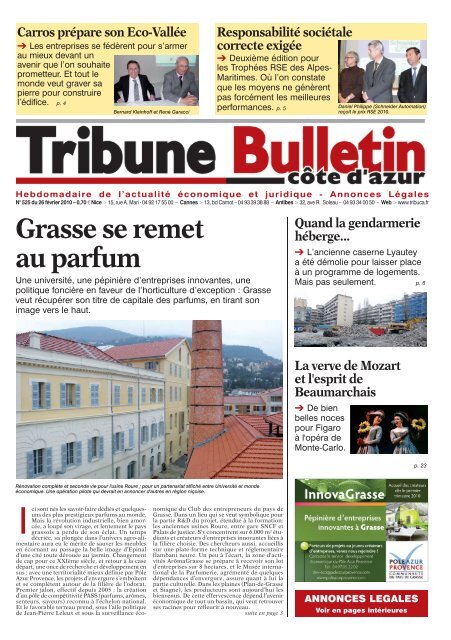 525 textes CS4.indd - Tribune Bulletin CÃ´te d'Azur