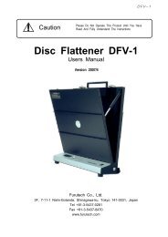 Disc Flattener DFV-1