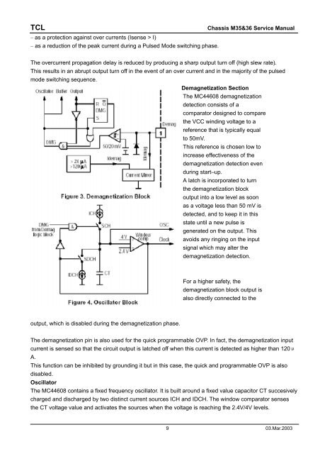 SERVICE MANUAL FOR M35&36; CHASSIS