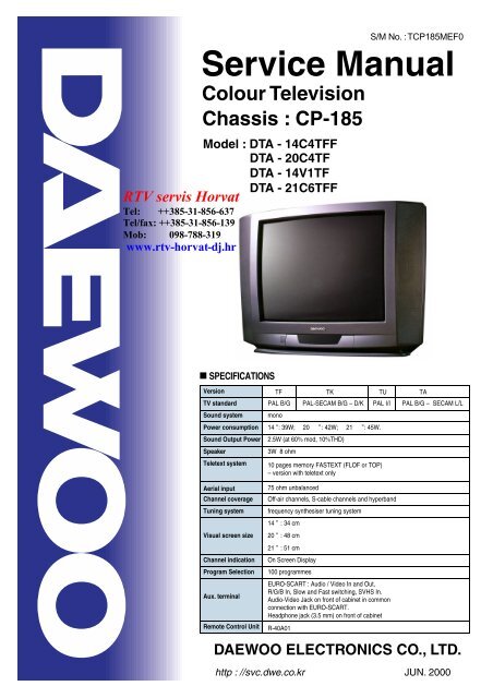 DAEWOO CP185 CHASSIS SM.pdf