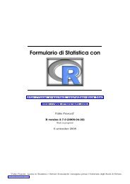 Formulario di Statistica con R - CRAN
