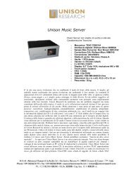 Unico Music Server ITA - Unison Research