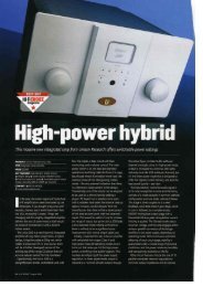 High-power hybrid - Unison Research