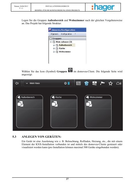 domovea Installationshandbuch - Hager