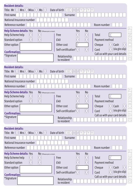 Options form (pdf 389kb) - Switchover Help Scheme