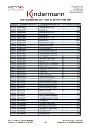 Verkaufspreisliste 2013 / liste de prix de vente 2013 - Perrot ...