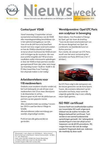 Nieuwsweek 1243 - Ex GM Antwerpen