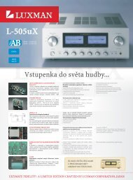 L-505uX, PDF - CZ ver. - Luxman