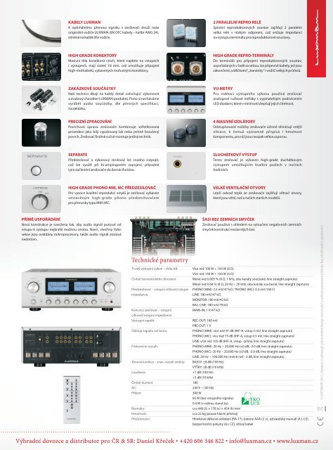 L-505uX, PDF - CZ ver. - Luxman