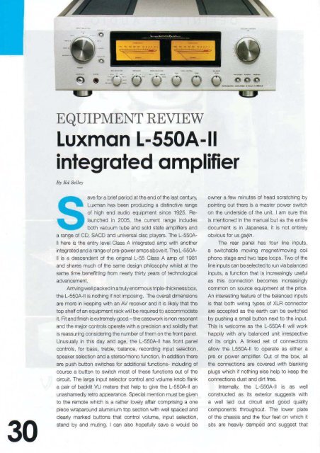 pdf test l-550A en.cdr - Luxman