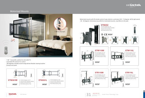 Motorized Mounts - Loctek