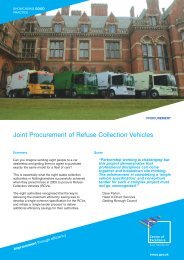 Joint Procurement of Refuse Collection Vehicles - East Midlands ...