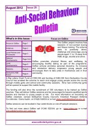 ASB Bulletin August 2012 - Safer Derbyshire