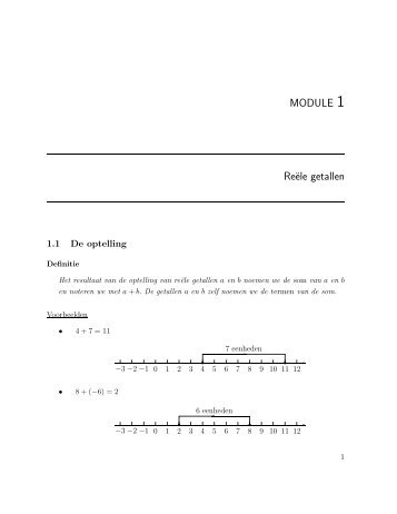 MODULE 1 ReÃ«le getallen