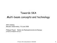 Multi-beam concepts and technology