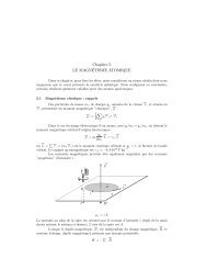 Chapitre 5 LE MAGNETISME ATOMIQUE